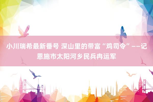 小川瑞希最新番号 深山里的带富“鸡司令”——记恩施市太阳河乡民兵冉运军