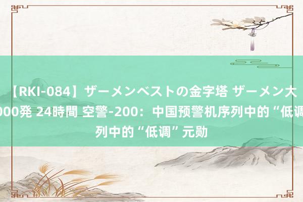 【RKI-084】ザーメンベストの金字塔 ザーメン大好き2000発 24時間 空警-200：中国预警机序列中的“低调”元勋