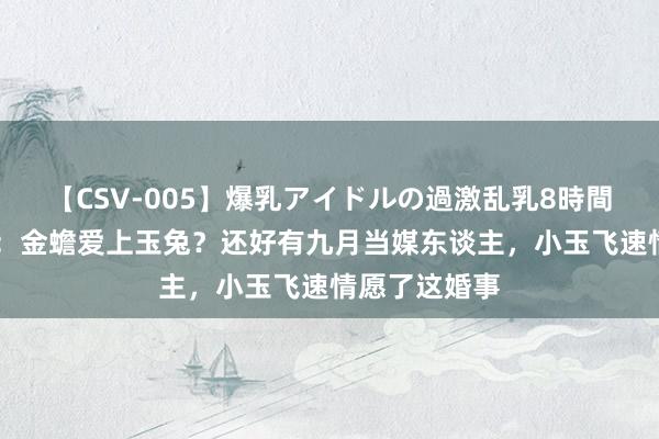 【CSV-005】爆乳アイドルの過激乱乳8時間 非东谈主哉：金蟾爱上玉兔？还好有九月当媒东谈主，小玉飞速情愿了这婚事