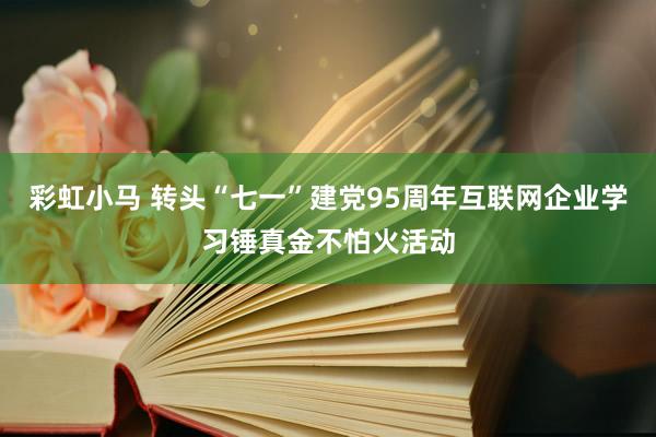 彩虹小马 转头“七一”建党95周年互联网企业学习锤真金不怕火活动