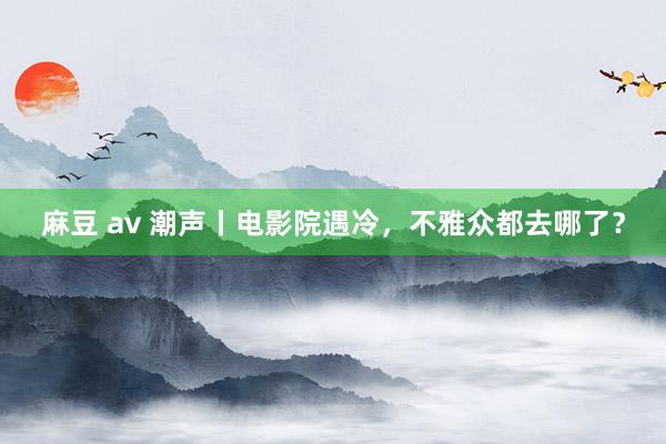 麻豆 av 潮声丨电影院遇冷，不雅众都去哪了？